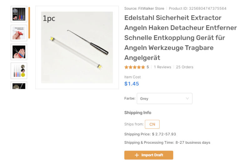 Fishing Hook Removal Device AutoDS Marketplace