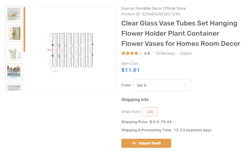 Hinged Flower Vase AutoDS