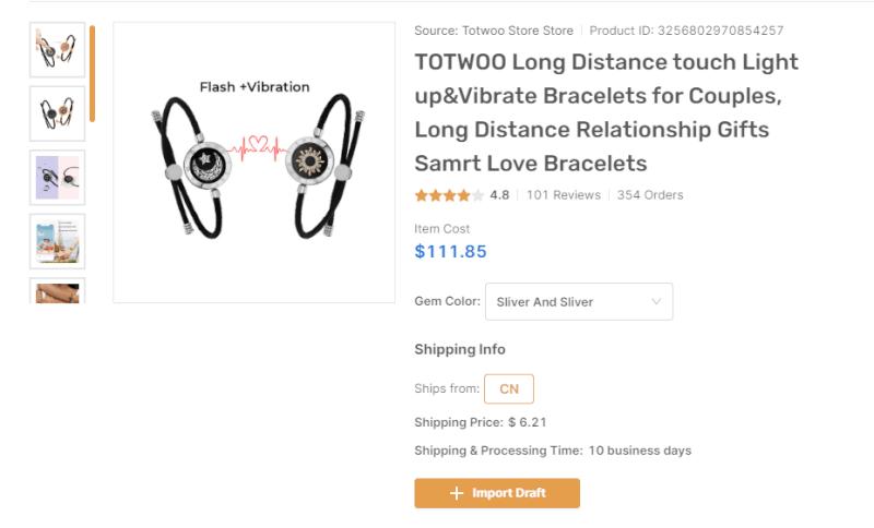 Long Distance Love Bracelets AutoDS