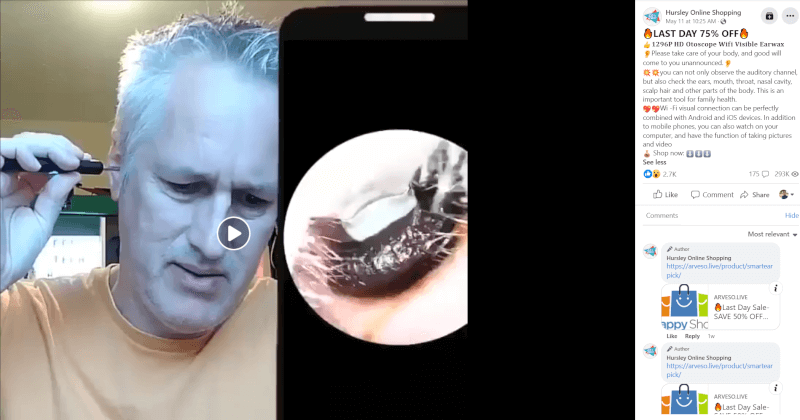 Earwax Removal Tool With Camera & Wifi FB