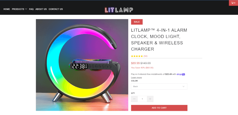 G-Shape Wireless Charger Alarm Clock Seller