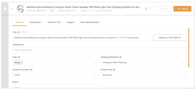 AutoDS Add Product Pop-Up