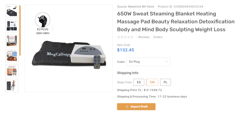 Infrared Sauna Blanket top dropshipping products August 2023