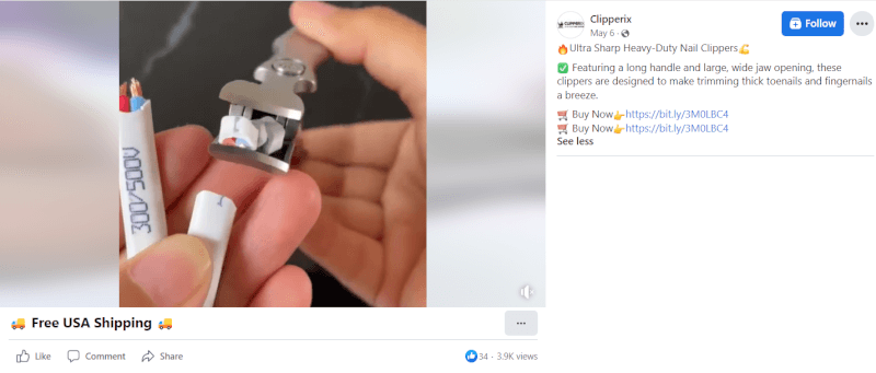 Sharp Nail Clippers FB