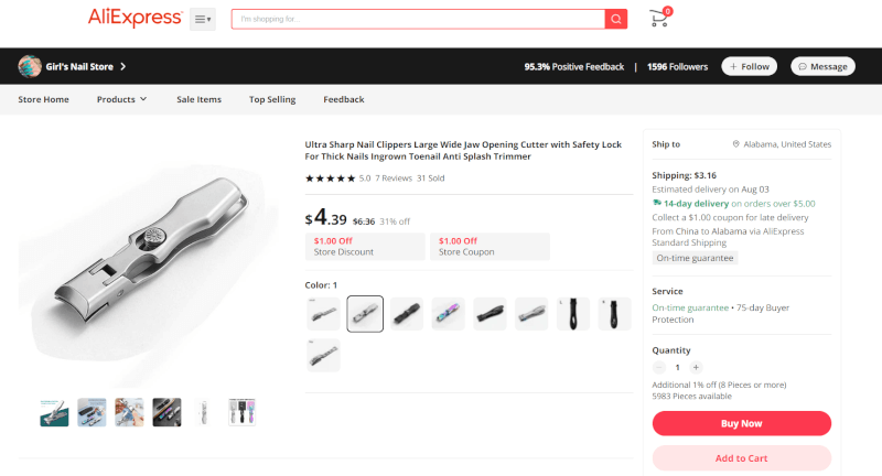 Sharp Nail Clippers Source
