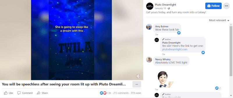 Stars & Galaxies Projector (WiFi) FB
