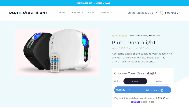 Stars Projector top dropshipping products Seller