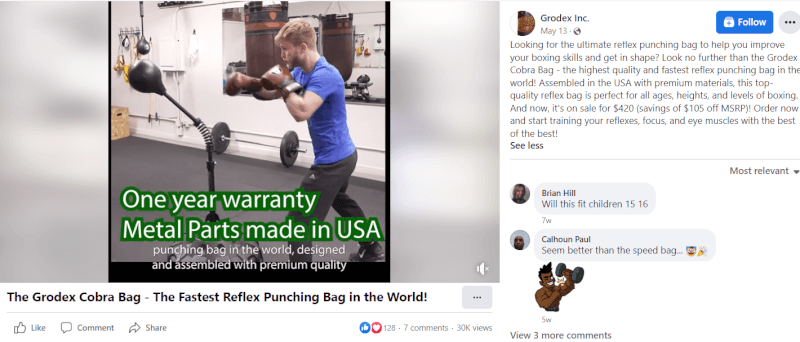 Vertical Boxing Reaction Bag FB