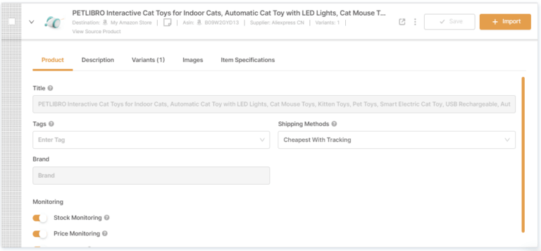 AutoDS Optimize Product Listing how to dropship on Amazon without money