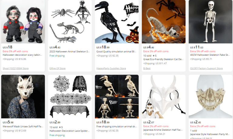 halloween animal skeleton decorations
