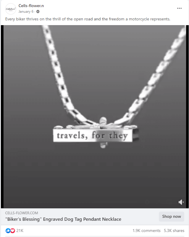 Bike Pendant Necklace FB top dropshipping products