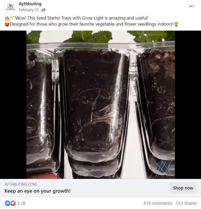 Seedling Cultivation Box FB top dropshipping products