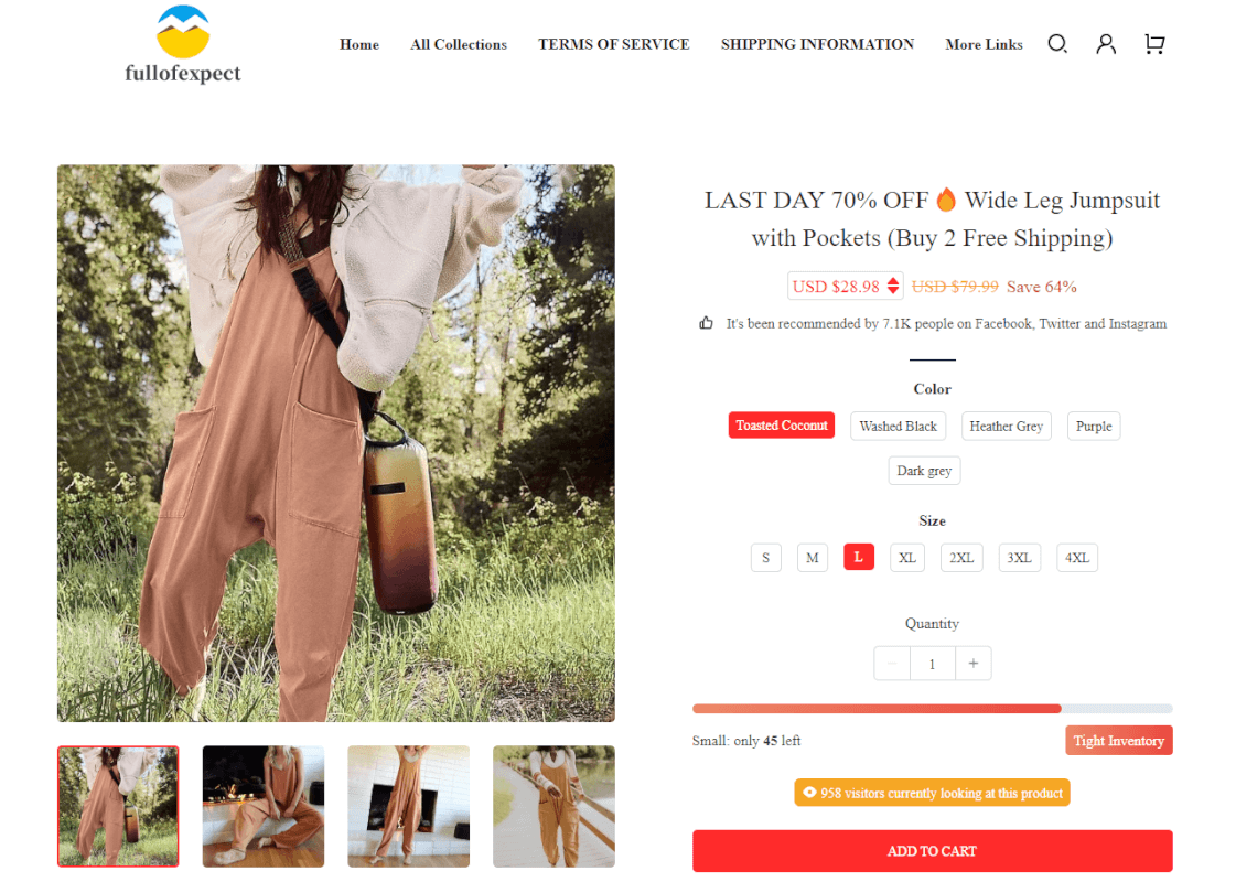 Women's Jumpsuit Seller's Website top dropshipping products