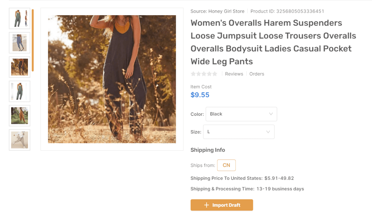 Women's Jumpsuit AutoDS top dropshipping products