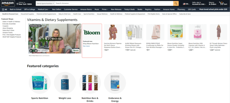 Amazon vitamins and supplements