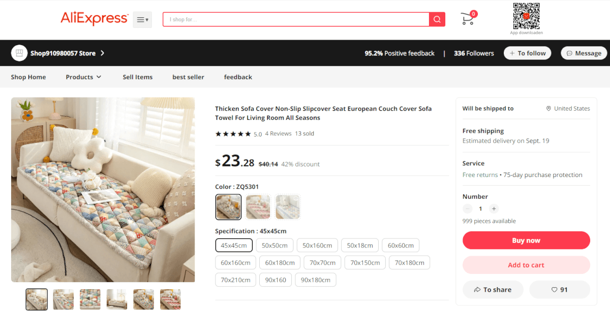Cute Protective Couch Cover Supplier/Source