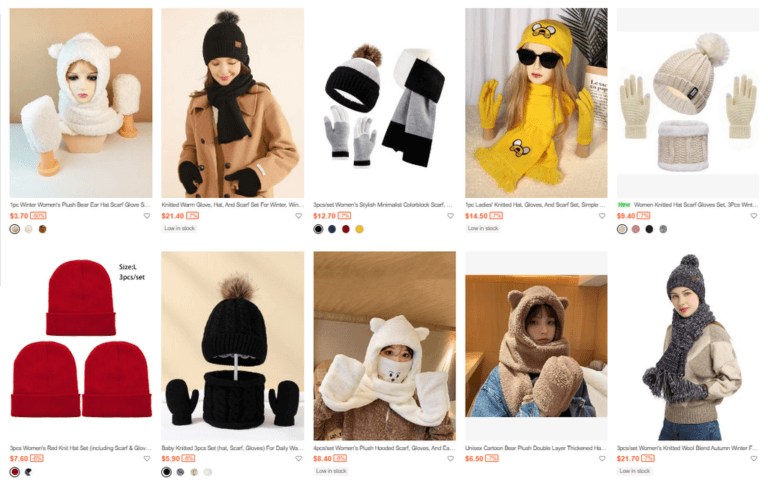 Shein Scarf & Gloves Set