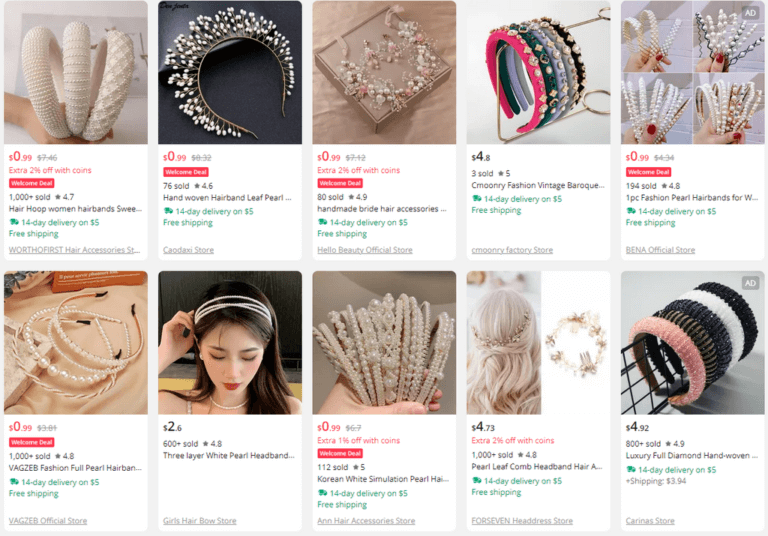 Pearl Headbands For Women