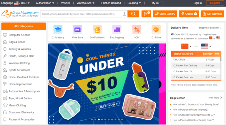 CJDropshipping Chinese Supplier
