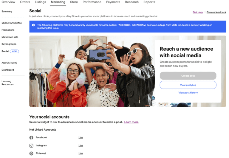 eBay Social Marketing