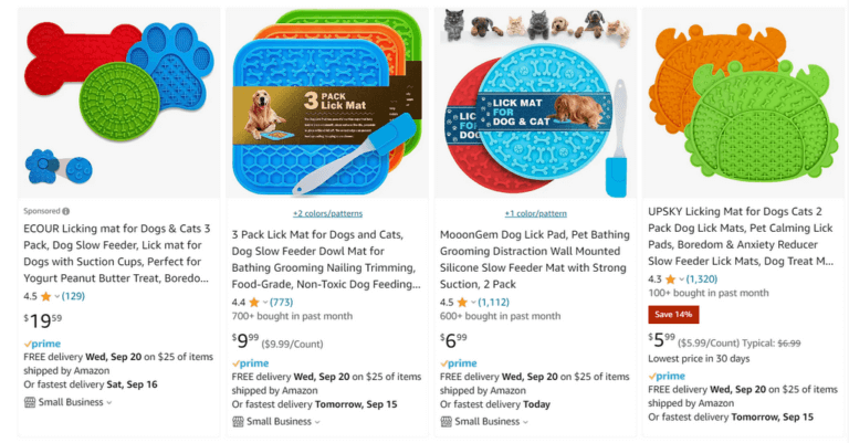 Amazon Pack of Lick Mats for Pets Cyber Monday & Black Friday Dropshipping
