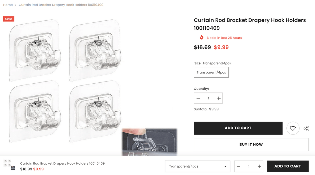 Curtain Rod Bracket Drapery Hook Holders seller website