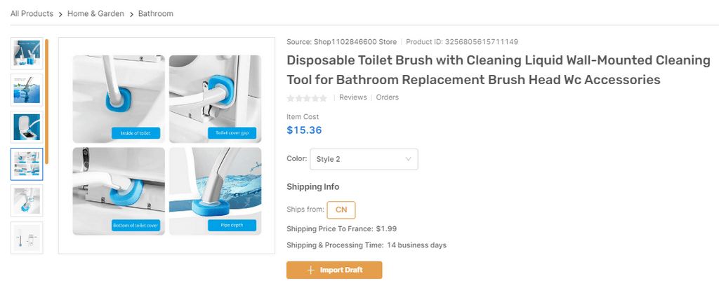 Wall-Mounted Toilet Cleaning System