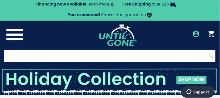 until gone general online store