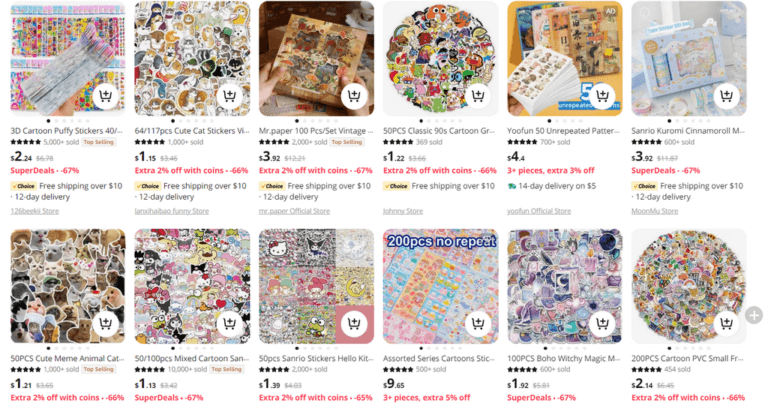 Stationary Stickers AliExpress dropship stickers