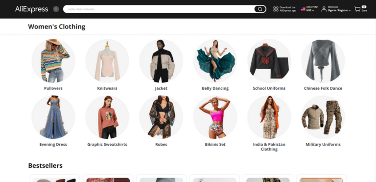 AliExpress dropshipping womens clothing