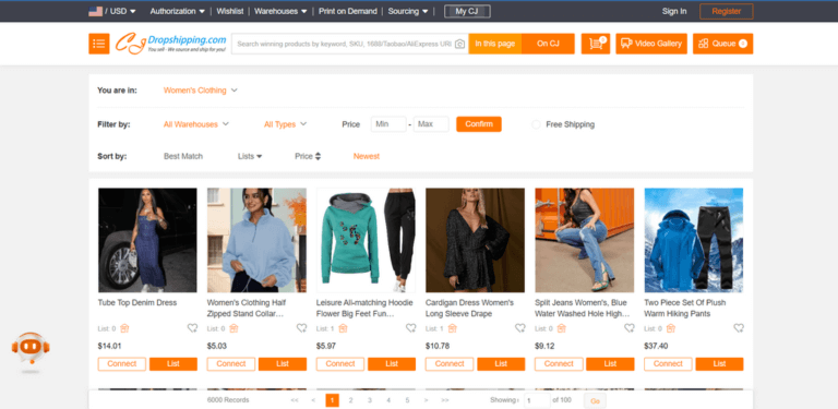 CJDropshipping dropshipping womens clothing