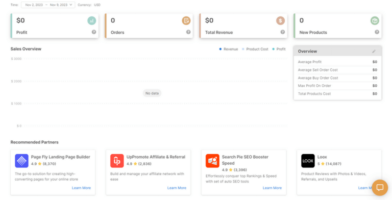 AutoDS Dashboard