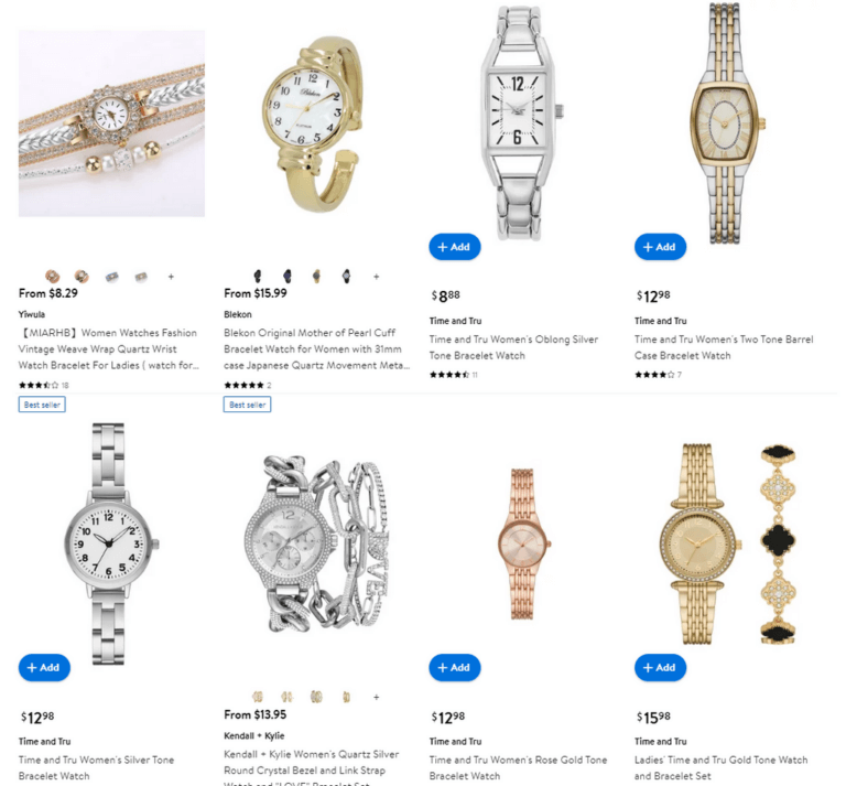 Bracelet watch Walmart dropshipping watches