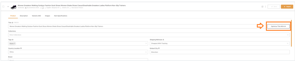 AI Product Title & Description Generator top dropshipping products