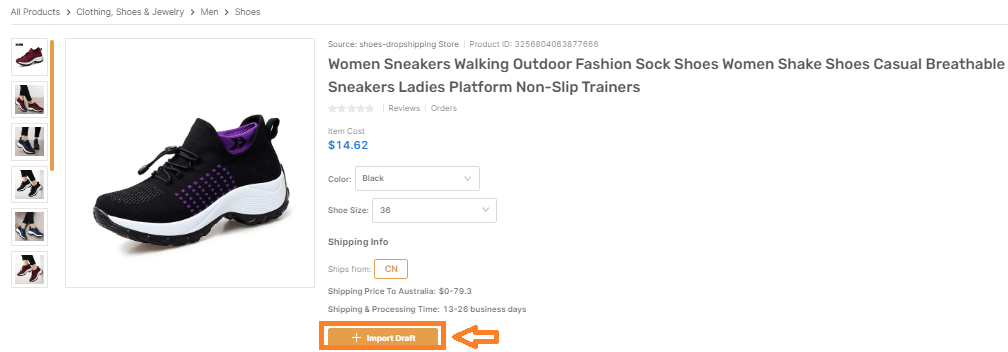 importing top dropshipping products using AutoDS