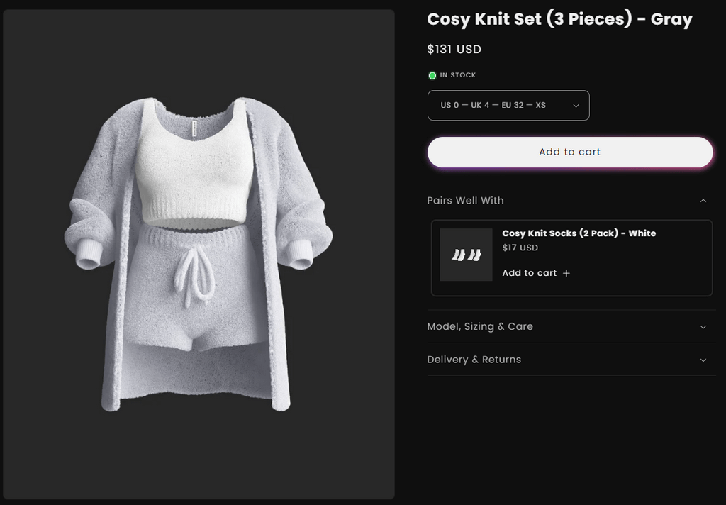 Women Cosy Knit Set top dropshipping products seller's website