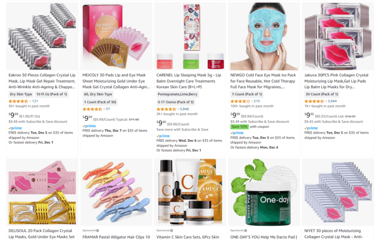 Skincare Amazon best-selling niches