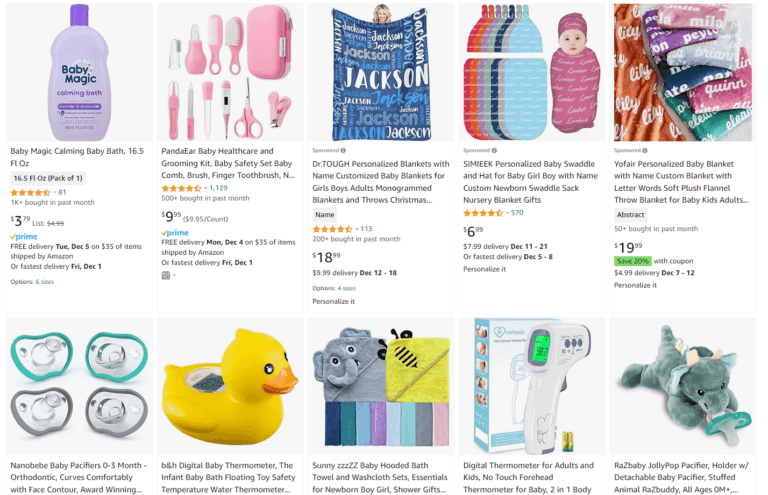 Baby Products Amazon best-selling niches