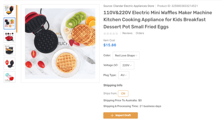 Mini Waffle Maker Machine eBay dropshipping products