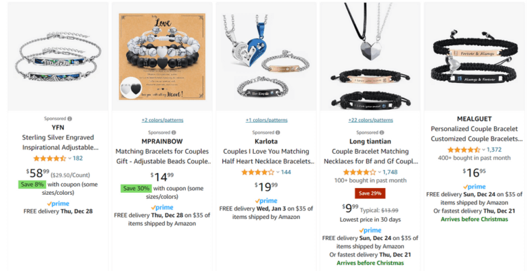 bracelets for valentine’s day dropshipping