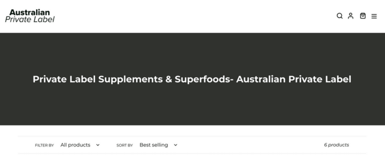 Australian private label dropshipping supplements