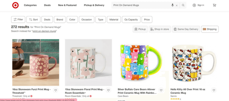 POD Mugs Target