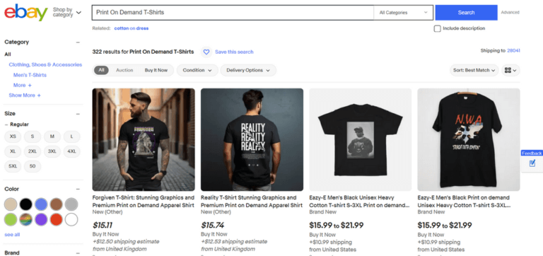 POD T-Shirts eBay