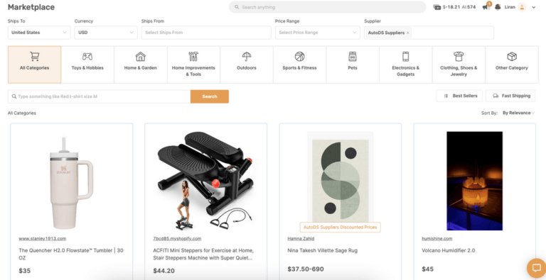 autods marketplace and private suppliers for evergreen products