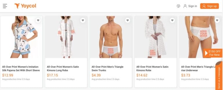 Yoycol print on demand underwear