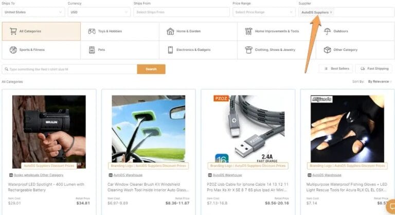 autods jewelry dropshipping supplier