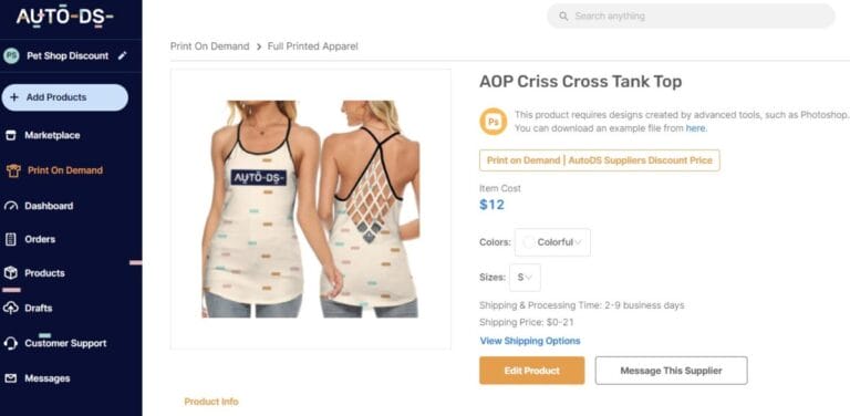 Choose a print on demand product