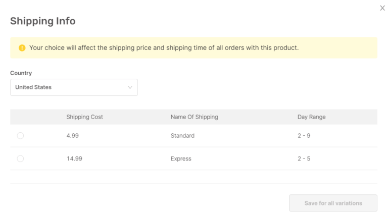 Shipping for print on demand dresses