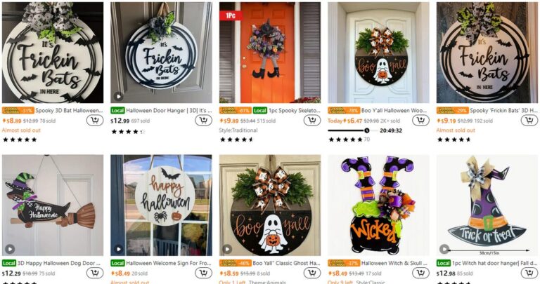 halloween door hangers dropshipping products
