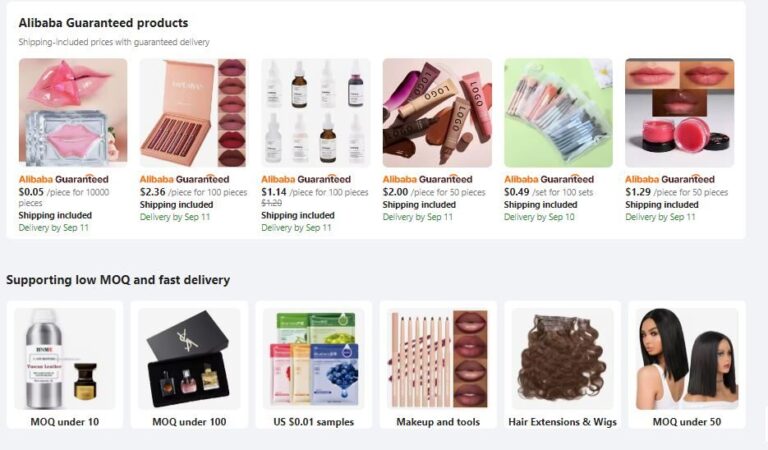 Best Beauty products dropshipping suppliers AliBaba